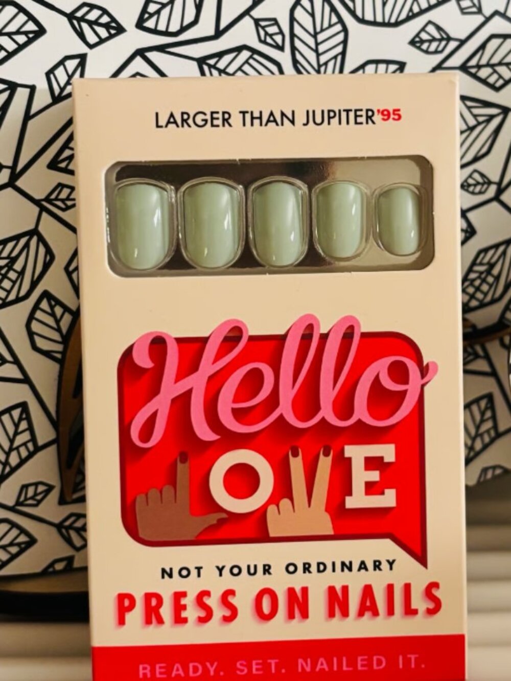 Hello Love Larger Than Jupiter Press On Nails